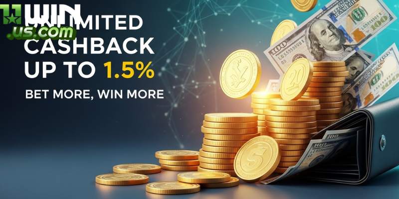 Khuyến mãi hoàn trả tại 11winbet.co lên đến 1,5%